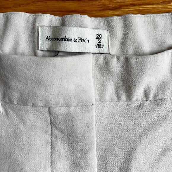 Abercrombie Size 2 Cream Sloane Tailored Wide Leg Pant - Picture 3 of 3